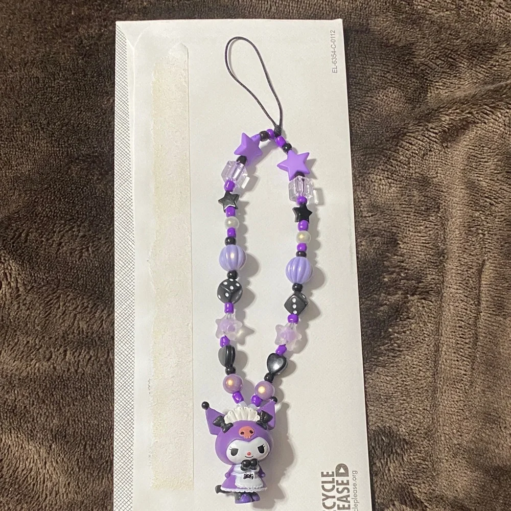 Hello Kitty Kuromi Purple and Black Phone Accessory